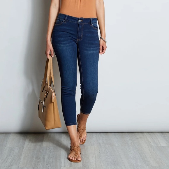 TAHARI MID-RISE STRETCH DENIM ANKLE JEANS SZ 6/28 - Picture 8 of 8